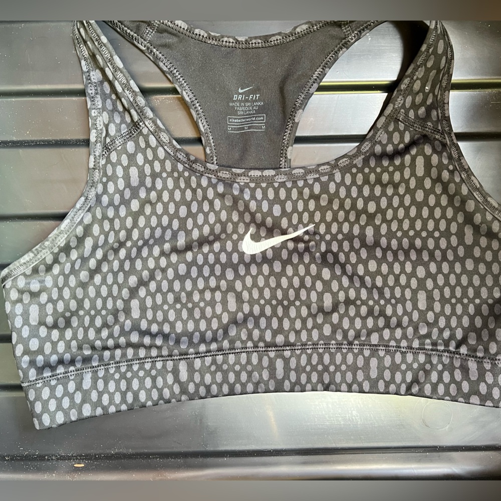 Nike Charcoal Dri-FIT Sports Bra